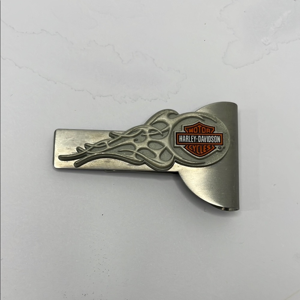 Harley-Davidson Silver Flame Money Clip